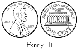 Penny Coloring Sheet